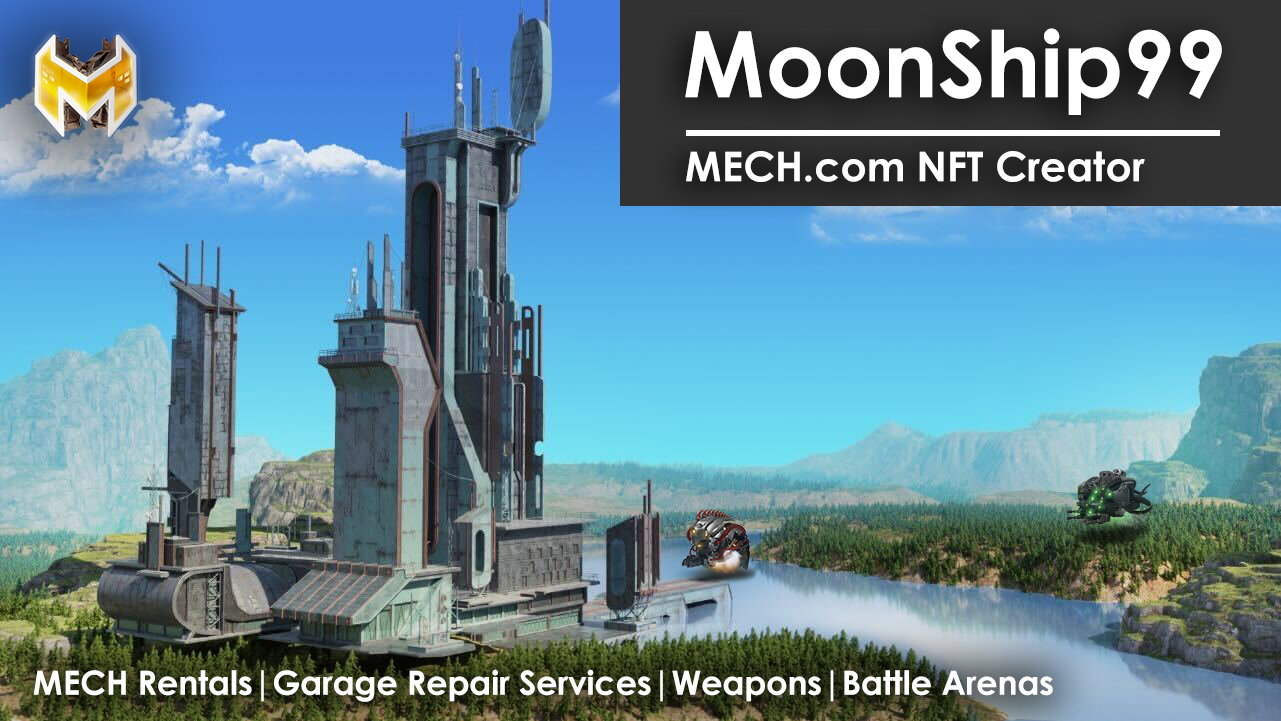 MECH.com NFT creator-land-weapons-rentals-arenas